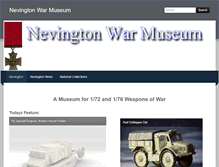 Tablet Screenshot of nevingtonwarmuseum.com